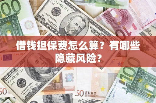 武汉借钱担保费怎么算？有哪些隐藏风险？