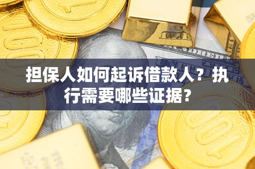 武汉担保人如何起诉借款人？执行需要哪些证据？