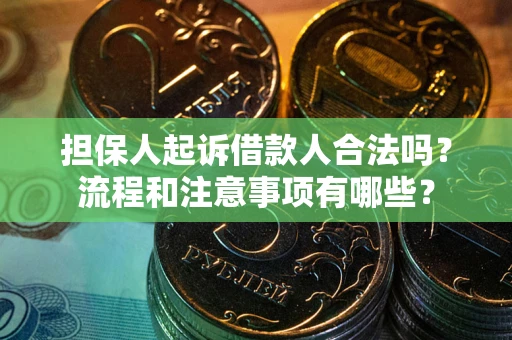 武汉担保人起诉借款人合法吗？流程和注意事项有哪些？