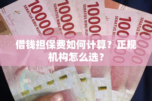 武汉借钱担保费如何计算？正规机构怎么选？