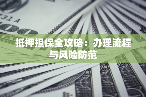 武汉抵押担保全攻略：办理流程与风险防范