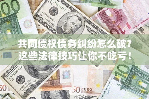 武汉共同债权债务纠纷怎么破？这些法律技巧让你不吃亏！