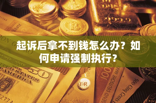 武汉起诉后拿不到钱怎么办？如何申请强制执行？