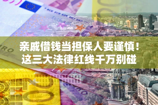 武汉亲戚借钱当担保人要谨慎！这三大法律红线千万别碰