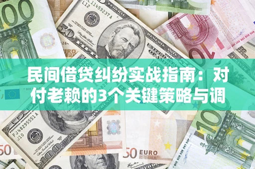 武汉民间借贷纠纷实战指南：对付老赖的3个关键策略与调解盲区解析
