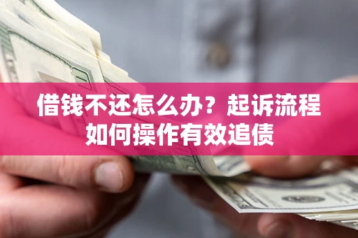 武汉借钱不还怎么办？起诉流程如何操作有效追债