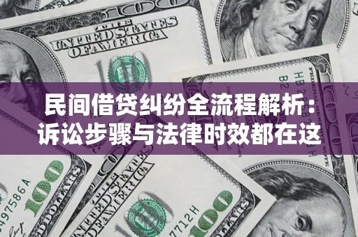 武汉民间借贷纠纷全流程解析：诉讼步骤与法律时效都在这儿了