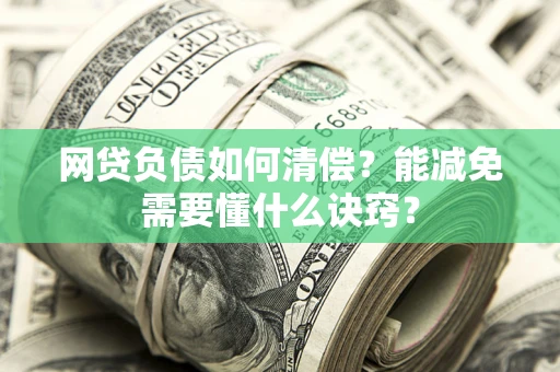 武汉网贷负债如何清偿？能减免需要懂什么诀窍？