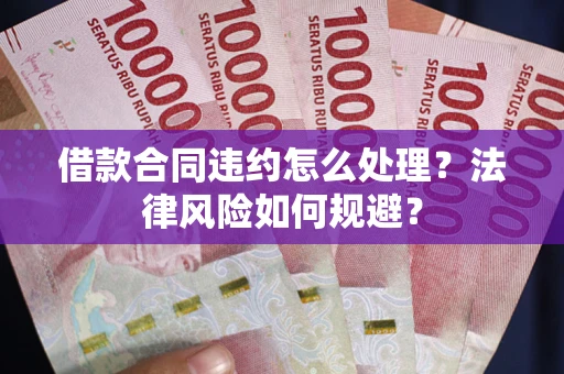 武汉借款合同违约怎么处理？法律风险如何规避？