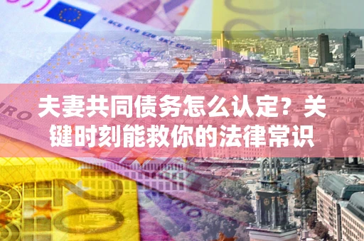 武汉夫妻共同债务怎么认定？关键时刻能救你的法律常识