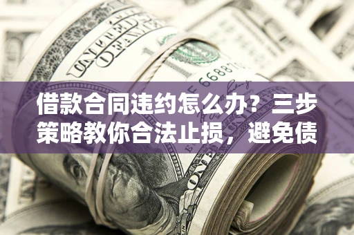 武汉借款合同违约怎么办？三步策略教你合法止损，避免债务危机升级