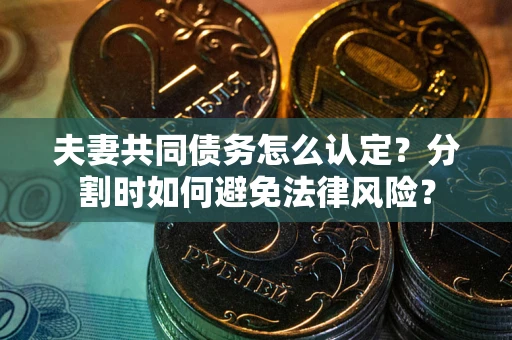 武汉夫妻共同债务怎么认定？分割时如何避免法律风险？